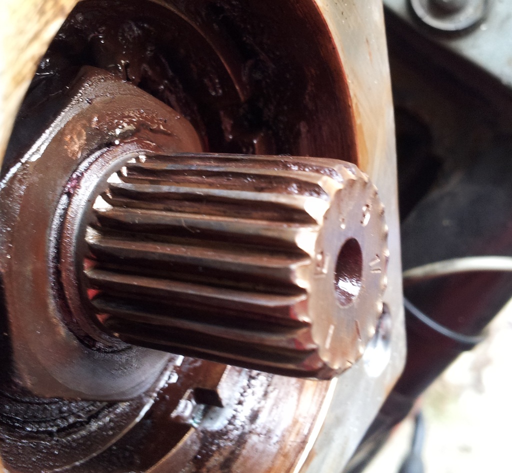 bevelbox input shaft splines